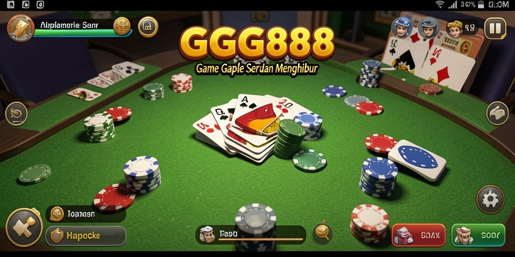 Gameplay Gaple yang seru dan interaktif di GGG888.