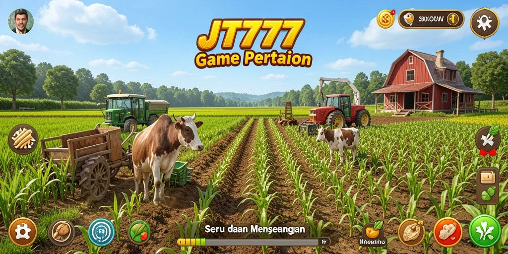 Tampilan gameplay menarik di JT777 saat melakukan aktivitas pertanian.