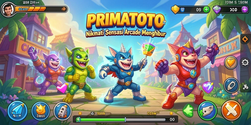 Tampilan gameplay seru di PRIMATOTO dengan grafis menawan.
