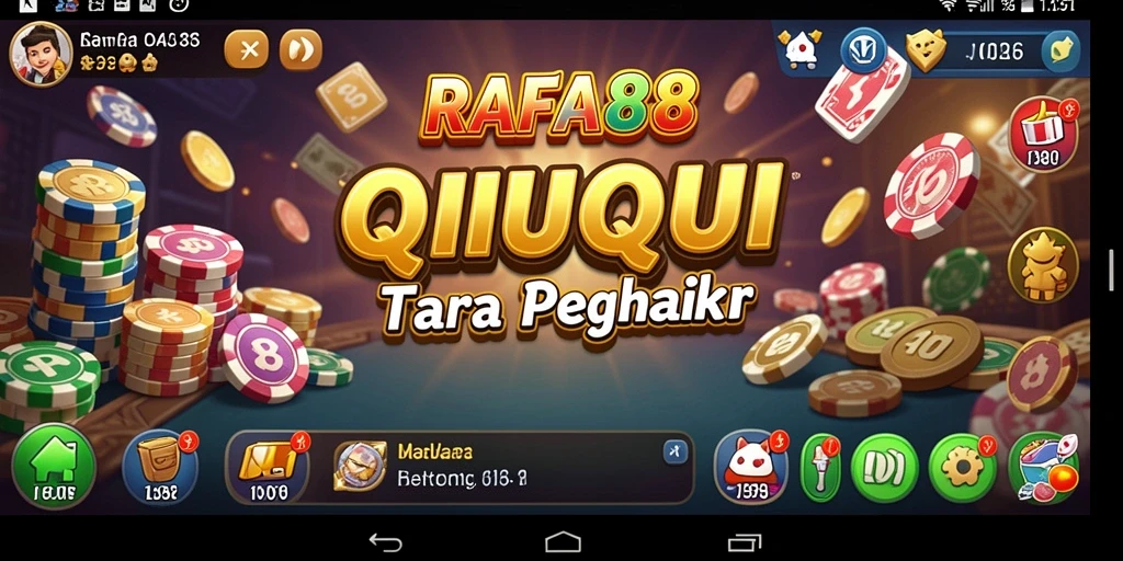 Tampilan gameplay QiuQiu yang menarik dan interaktif.