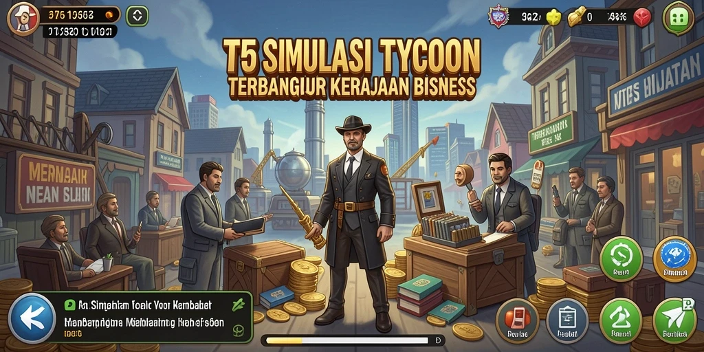 Tampilan gameplay Tycoon yang mengasyikkan dan penuh tantangan.
