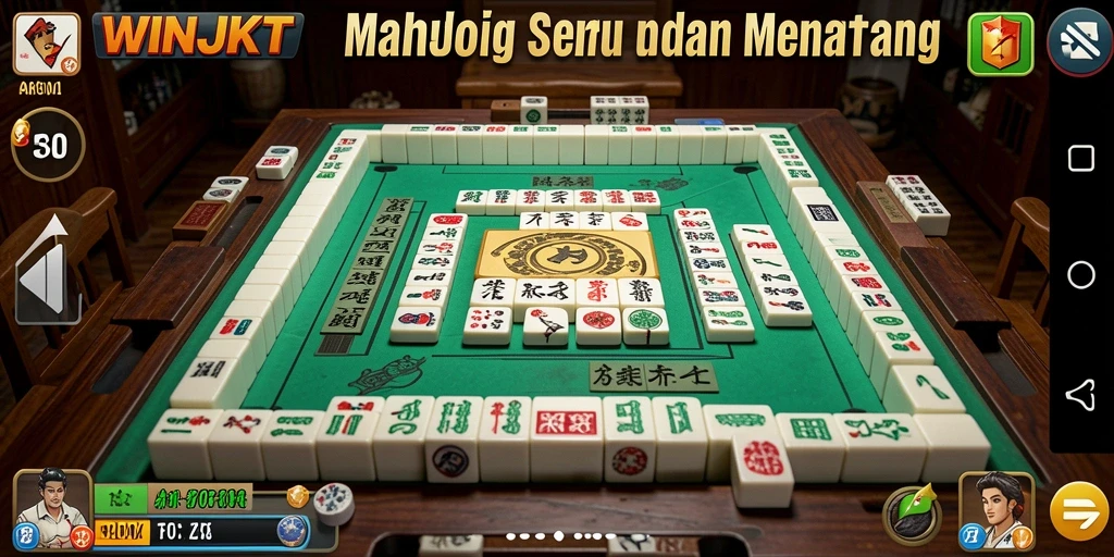 Tampilan gameplay <strong>WINJKT</strong> yang menarik dalam permainan Mahjong.
